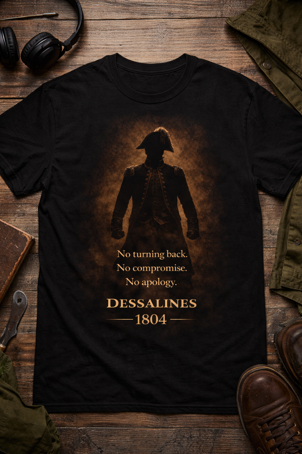 No Turning Back Tee Haitian Independence | Revolutionary Legacy Shirt